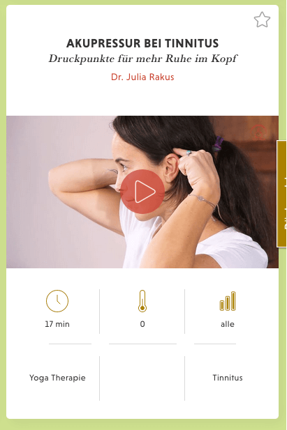 Akupressur bei Tinnitus